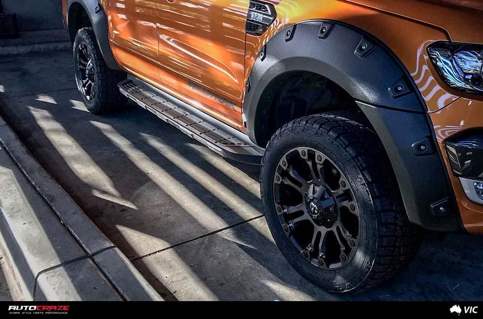 FORD-RANGER-VAPOR-BLACK-MACHINED-WITH-DARK-TINT